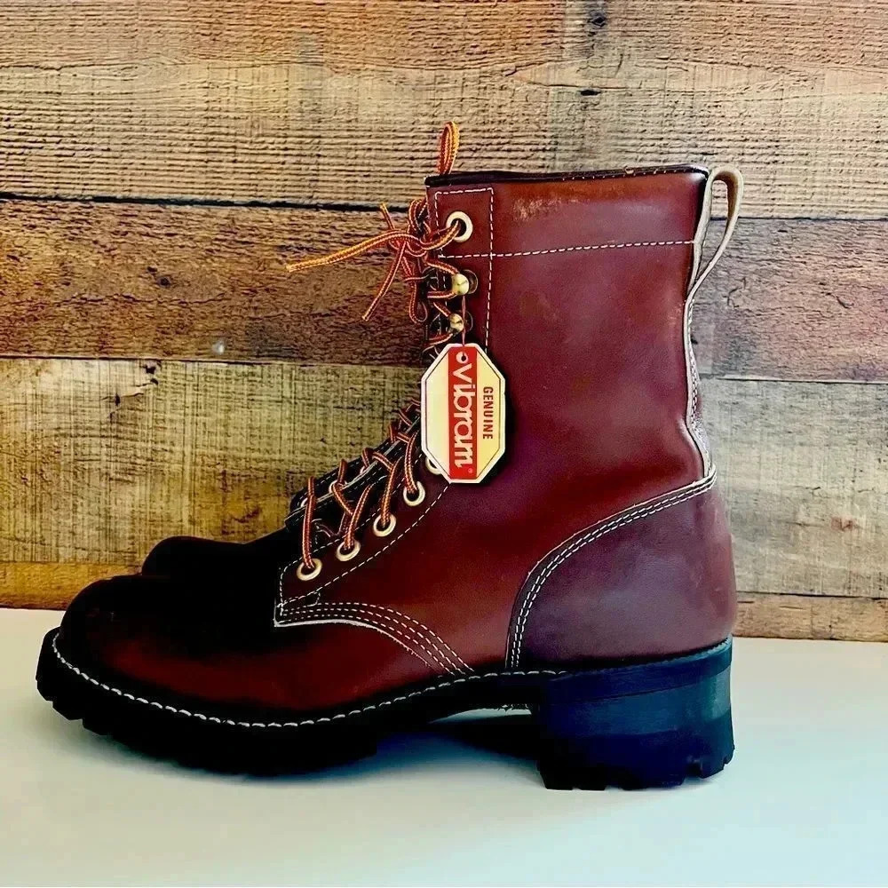 NWT Vintage The Gorilla Shoe Vibram Leather Boots - Picture 1 of 11